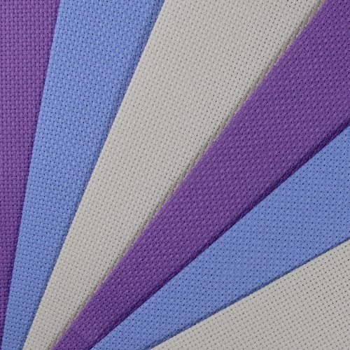 KCS Aida-Stoff mit Zählmuster, 30 x 45 cm, 14-fädig, Baumwolle, Kreuzstichstoff, cremefarben, Hellblau, Lavendel, 6 Stück KCS Aida-Stoff mit Zählmuster, 30 x 45 cm, 14-fädig, Baumwolle, Kreuzstichstoff, cremefarben, Hellblau, Lavendel, 6 Stück von KCS
