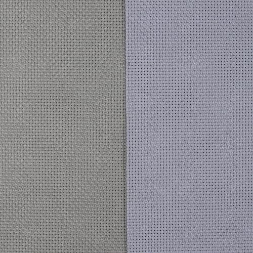 KCS Baumwoll-Aida-Stoff mit Zählmuster, 38,1 x 45,7 cm, 2 Stück (hellstahlgrau + mittelgrau, 18 Karat) von KCS