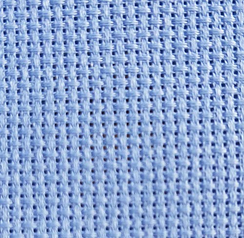 Kreuzstich-Stoff, 14 Karat, Baumwolle, 48,3 x 71,1 cm, Hellblau Kreuzstich-Stoff, 14 Karat, Baumwolle, 48,3 x 71,1 cm, Hellblau von KCS