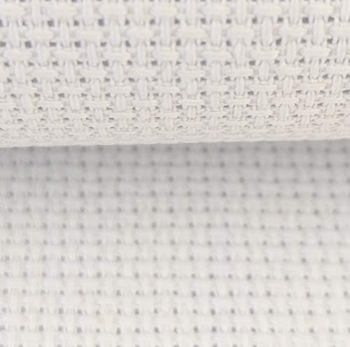 Kreuzstich-Stoff, 14 Karat, Baumwolle, 48,3 x 71,1 cm, Weiß von KCS
