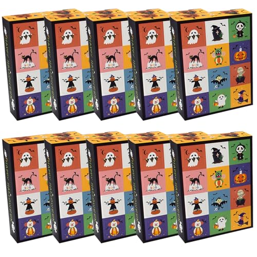 10pcs Halloween Treat Boxes, 12 leere Adventskalender, um selbstorganisierte Halloween-Süßwarenschachtel für Feiertagspartygunst zu füllen 10pcs Halloween Treat Boxes, 12 leere Adventskalender, um selbstorganisierte Halloween-Süßwarenschachtel für Feiertagspartygunst zu füllen von KDAMGOQE