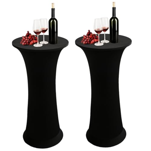 2pcs Cocktail-Tischabdeckungen, 24 Anti-Fouling und staubdichtes hoch elastisches Cocktailtisch-Tischdecke, maschinenwaschbare hochrunde Tischdecke für Party Pub Bankett Bistro, Top Covers 2pcs Cocktail-Tischabdeckungen, 24 Anti-Fouling und staubdichtes hoch elastisches Cocktailtisch-Tischdecke, maschinenwaschbare hochrunde Tischdecke für Party Pub Bankett Bistro, Top Covers von KDAMGOQE