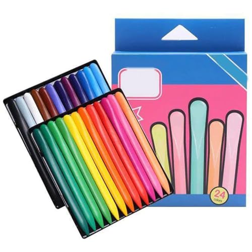 KDAMGOQE Dreieckige Buntstifte Kinder Malvorlagen 24 Farben sichere ungiftige Malstifte Set Set KDAMGOQE Dreieckige Buntstifte Kinder Malvorlagen 24 Farben sichere ungiftige Malstifte Set Set von KDAMGOQE