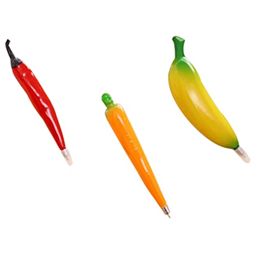 KDAMGOQE Kugelschreiber künstliche Bananen Karotte Pfeffer schreiben Stifte Früchte Gemüse Kühlschrank Magnete 3pcs KDAMGOQE Kugelschreiber künstliche Bananen Karotte Pfeffer schreiben Stifte Früchte Gemüse Kühlschrank Magnete 3pcs von KDAMGOQE