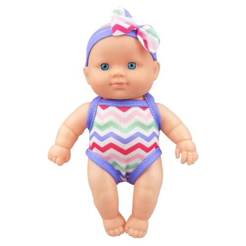 KDAMGOQE wasserdichte Babypuppe, Wasser-Baby-Puppe Nettes Simulations-Bad 8.5x3.4x5.3in Schwimmen mit beweglichem Gelenk und abnehmbaren Kleidungs-Vinyl-Wasser-Spielzeug für Kinder, Style2 KDAMGOQE wasserdichte Babypuppe, Wasser-Baby-Puppe Nettes Simulations-Bad 8.5x3.4x5.3in Schwimmen mit beweglichem Gelenk und abnehmbaren Kleidungs-Vinyl-Wasser-Spielzeug für Kinder, Style2 von KDAMGOQE