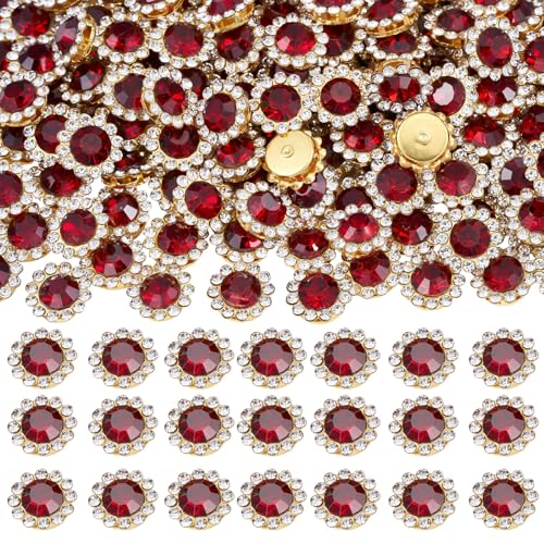 100 Stück Strasssteine zum Aufnähen, Kristalle, Glas, Metallbasis, Nähen, Blumenkrallen, Strasssteine für Kleidung, Schuhe, Ohrringe, Gürtel, Handwerk, Nähzubehör, Weinrot 100 Stück Strasssteine zum Aufnähen, Kristalle, Glas, Metallbasis, Nähen, Blumenkrallen, Strasssteine für Kleidung, Schuhe, Ohrringe, Gürtel, Handwerk, Nähzubehör, Weinrot von KDCQAH