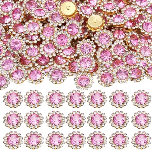 Strasssteine zum Aufnähen, Kristalle, Glas, Metallbasis, zum Nähen, Blumen, Krallen, Strasssteine für Kleidung, Schuhe, Ohrringe, Gürtel, Handwerk, Nähzubehör, Hellrosa, 160 Stück Strasssteine zum Aufnähen, Kristalle, Glas, Metallbasis, zum Nähen, Blumen, Krallen, Strasssteine für Kleidung, Schuhe, Ohrringe, Gürtel, Handwerk, Nähzubehör, Hellrosa, 160 Stück von KDCQAH