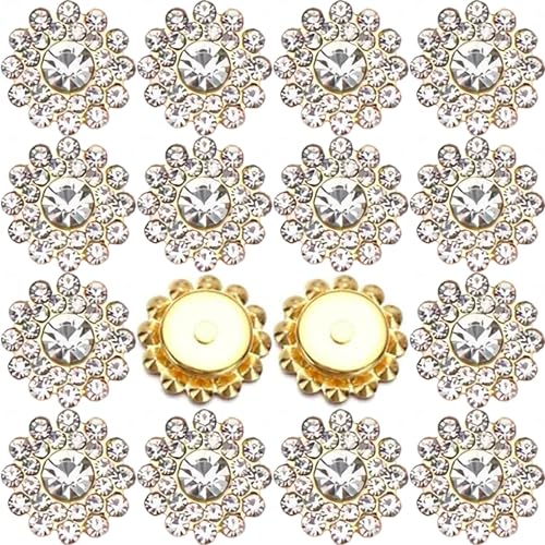Strasssteine zum Aufnähen, Sonnenblumen, Blumen, Kristallglas, flache Rückseite, Goldbasis, Glas, zum Aufnähen, Kleidung, Hochzeitskleider, Dekoration, Basteln, 150 Stück, 14 mm Strasssteine zum Aufnähen, Sonnenblumen, Blumen, Kristallglas, flache Rückseite, Goldbasis, Glas, zum Aufnähen, Kleidung, Hochzeitskleider, Dekoration, Basteln, 150 Stück, 14 mm von KDCQAH