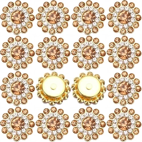 Strasssteine zum Aufnähen, Sonnenblumen, Blumenkrallen, Kristallglas, flache Rückseite, Goldbasis, Glas, zum Aufnähen, Kleidung, Hochzeitskleider, Dekoration, Handwerk, 150 Stück Strasssteine zum Aufnähen, Sonnenblumen, Blumenkrallen, Kristallglas, flache Rückseite, Goldbasis, Glas, zum Aufnähen, Kleidung, Hochzeitskleider, Dekoration, Handwerk, 150 Stück von KDCQAH