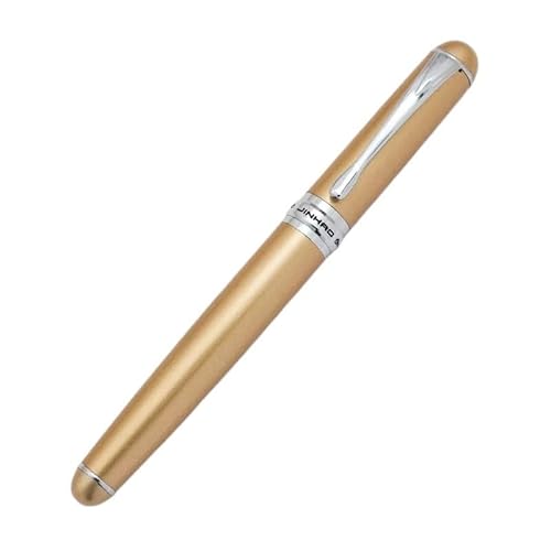 KDEGK Füllfederhalter, Vollmetallclip, Luxus-Stifte für Studenten, Geschenk, Schreibwaren, Büro, Schulbedarf, Stifte zum Schreiben (Champagner-Gold) von KDEGK