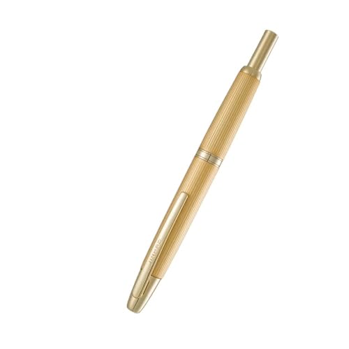KDEGK Füllfederhalter, einziehbare EF/F-Feder, Metall, Silber/Gold, Clip-Tintenstifte für Studenten, Schreibwarenbedarf (04, EF) von KDEGK