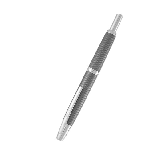 KDEGK Füllfederhalter, einziehbare EF/F-Feder, Metall, Silber/Gold, Clip-Tintenstifte für Studenten, Schreibwarenbedarf (05, EF) von KDEGK