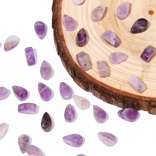 5 x 9 mm große natürliche Amethyst-Perlen in Wassertropfenform für DIY-Schmuckherstellung, Handwerk, Halsketten, Armbänder, Charm-Anhänger von KDLJFGSMF1