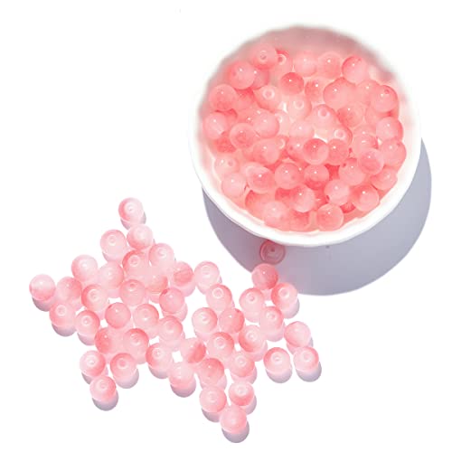 Jelly-Serie, runde Glasperlen, lose Abstandshalter für Schmuckherstellung, DIY, handgefertigte Armbänder, Zubehör, Edelstein für Damen, Erwachsene, Anfänger, Ohrringe, Halsketten, Dekoration, Hellrot Jelly-Serie, runde Glasperlen, lose Abstandshalter für Schmuckherstellung, DIY, handgefertigte Armbänder, Zubehör, Edelstein für Damen, Erwachsene, Anfänger, Ohrringe, Halsketten, Dekoration, Hellrot von KDLJFGSMF1