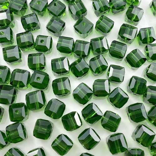 Kristallglasperlen, würfelförmig, 4 mm, lose quadratische Form, Abstandshalter für Bastelarbeiten, Schmuckherstellung, Armband, Halskette, Ohrringe, Smaragd, 200 Stück Kristallglasperlen, würfelförmig, 4 mm, lose quadratische Form, Abstandshalter für Bastelarbeiten, Schmuckherstellung, Armband, Halskette, Ohrringe, Smaragd, 200 Stück von KDLJFGSMF1