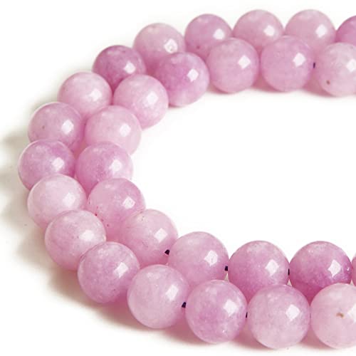 Kunzit-Perlen, natürliche Edelsteinperlen, rund, lose Perlen für Schmuckherstellung, 8 mm, 45 Stück Kunzit-Perlen, natürliche Edelsteinperlen, rund, lose Perlen für Schmuckherstellung, 8 mm, 45 Stück von KDLJFGSMF1