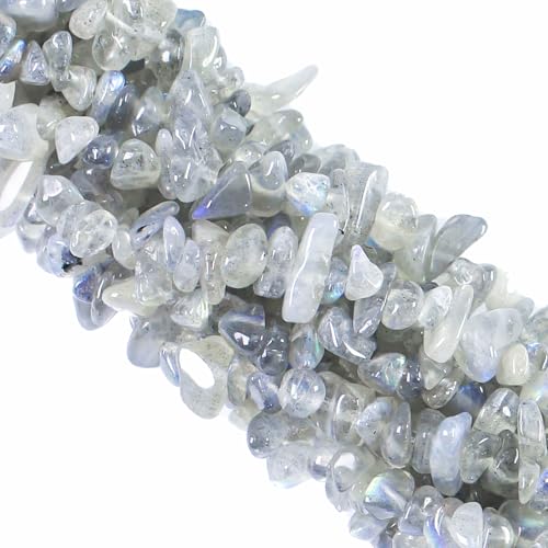 Natürliche Labradorit-Kristallperlen, 5 mm bis 8 mm, unregelmäßige Edelsteinperlen mit Löchern, DIY für Armband, Halskette, Ohrringe, Schmuckherstellung, Handwerk, 81,3 cm, 260 Stück Natürliche Labradorit-Kristallperlen, 5 mm bis 8 mm, unregelmäßige Edelsteinperlen mit Löchern, DIY für Armband, Halskette, Ohrringe, Schmuckherstellung, Handwerk, 81,3 cm, 260 Stück von KDLJFGSMF1
