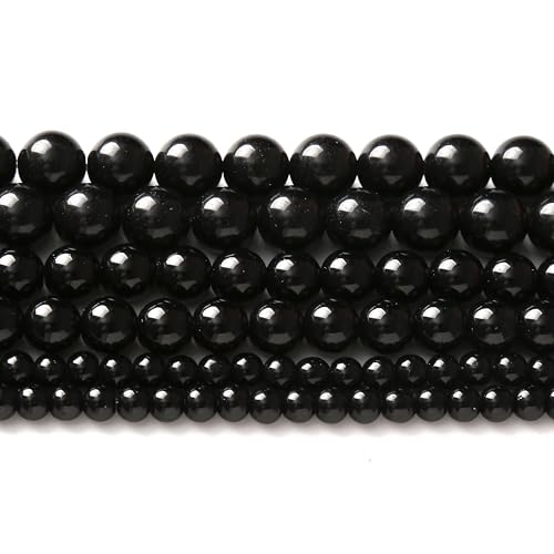 Natürlicher, hellschwarzer Achatstein, Edelstein, runde Kristall-Energie-Jade-Perlen für Schmuckherstellung, DIY, Armband, Halskette, 1 Strang, 39,4 cm, 4 mm Natürlicher, hellschwarzer Achatstein, Edelstein, runde Kristall-Energie-Jade-Perlen für Schmuckherstellung, DIY, Armband, Halskette, 1 Strang, 39,4 cm, 4 mm von KDLJFGSMF1