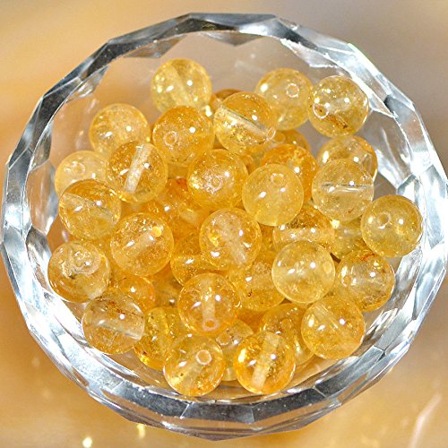 Runde Abstandshalter aus natürlichem Edelstein, lose Perlen, 10 mm, 40 Stück, Citrin Runde Abstandshalter aus natürlichem Edelstein, lose Perlen, 10 mm, 40 Stück, Citrin von KDLJFGSMF1