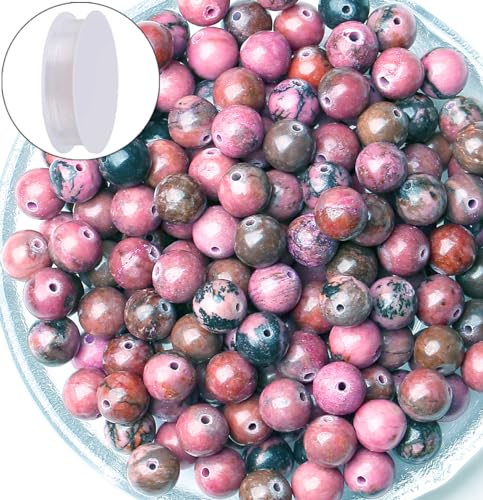 Schwarze Rhodolit-Steinperlen, 8 mm, natürliche Perlen, rund, lose Edelsteinperlen für Armbänder, Perlen, Kristall, Schmuckherstellung, DIY, Halsketten, Ohrringe, 0,8 cm, 100 Stück Schwarze Rhodolit-Steinperlen, 8 mm, natürliche Perlen, rund, lose Edelsteinperlen für Armbänder, Perlen, Kristall, Schmuckherstellung, DIY, Halsketten, Ohrringe, 0,8 cm, 100 Stück von KDLJFGSMF1