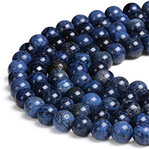 Wunderschöne blaue Sodalith-Perlen, lose Perlen, 10 mm, glatt, rund, ca. 38,1 cm, DIY-Armband, Halskette für Schmuckherstellung von KDLJFGSMF1