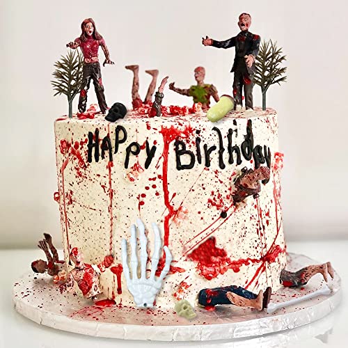 17 Stück Zombie Kuchen Dekoration Zombie Kuchen Toppers Zombie Figur Motto-Party Dekorationen für Geburtstag Halloween Streich Party Kuchen Dekorationen 17 Stück Zombie Kuchen Dekoration Zombie Kuchen Toppers Zombie Figur Motto-Party Dekorationen für Geburtstag Halloween Streich Party Kuchen Dekorationen von KDPATFAV
