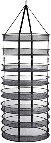 Rg512 Hängenetz, faltbar, 8 Etagen, Netz, 8 Schichten, Trockenkorb, großer Trockenständer, Aufbewahrungsnetz, Zelt, Gras, Bud, Pflanzen, zum Trocknen, Durchmesser 60 cm Rg512 Hängenetz, faltbar, 8 Etagen, Netz, 8 Schichten, Trockenkorb, großer Trockenständer, Aufbewahrungsnetz, Zelt, Gras, Bud, Pflanzen, zum Trocknen, Durchmesser 60 cm von KDR Produktgestaltung