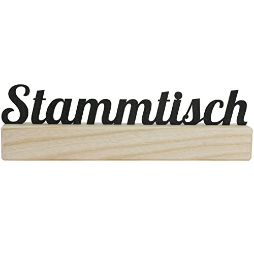 Tischaufsteller STAMMTISCH Schild Aufsteller Deko Holz Tischaufsteller STAMMTISCH Schild Aufsteller Deko Holz von KDS
