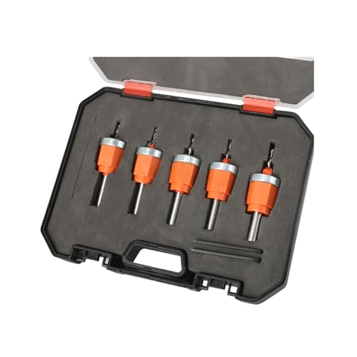 8 mm schwere Counterunk -Bohrer Puncher Bit Set tragbare Kantenbänder Stanzen Handheld Metal Stanzwerkzeug für DIY -Möbel machen (5 PCs) von KDUTYE