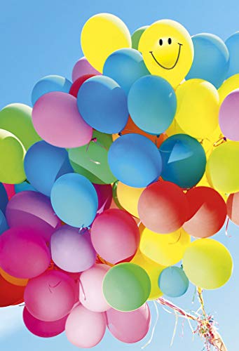 Glückwunschkarten ohne Text | Grußkarten zu vielen Anlässen | Karte blanko im Set | Karte in Folie | Karte ohne Innentext | DIN A6 | Klappkarte inkl. Umschlag | Motiv: Luftballons Glückwunschkarten ohne Text | Grußkarten zu vielen Anlässen | Karte blanko im Set | Karte in Folie | Karte ohne Innentext | DIN A6 | Klappkarte inkl. Umschlag | Motiv: Luftballons von KE
