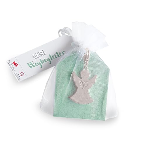 KE - Besonderer Schutzengel mit Grußkarte - Geschenkartikel mit Hintergrund, Anhänger, kleiner Wegbegleiter, Geschenk für Geburtstag, Genesungswünsche, Abschied, inkl. Organza - Säckchen, Farbe: Grün KE - Besonderer Schutzengel mit Grußkarte - Geschenkartikel mit Hintergrund, Anhänger, kleiner Wegbegleiter, Geschenk für Geburtstag, Genesungswünsche, Abschied, inkl. Organza - Säckchen, Farbe: Grün von KE