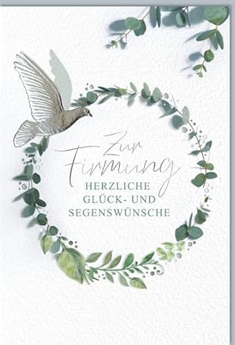 KE - Exklusive Firmungskarte mit Silberumschlag, Din A6 Klappkarte, Ideal für besondere Anlässe, Motiv: Taube KE - Exklusive Firmungskarte mit Silberumschlag, Din A6 Klappkarte, Ideal für besondere Anlässe, Motiv: Taube von KE