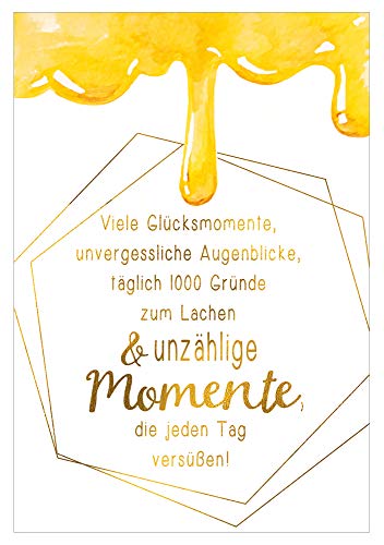 KE - B6 Geburtstagskarte mit Wildblumensamen, Innendruck & Umschlag - Einzigartige Klappkarte für besondere Momente von KE