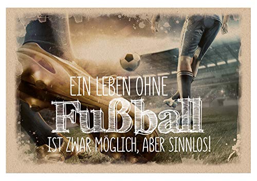 KE - Humorvolle Männer Geburtstagskarte, DIN B6 Format, Klappkarte mit Umschlag, Innendruck inklusive - Motiv: Fußball KE - Humorvolle Männer Geburtstagskarte, DIN B6 Format, Klappkarte mit Umschlag, Innendruck inklusive - Motiv: Fußball von KE