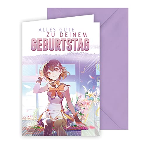 KE - Premium Geburtstagskarte für Kinder, DIN B6 Klappkarte inkl. Umschlag, Ideal für Mädchengeburtstage - Motiv: Mädchen KE - Premium Geburtstagskarte für Kinder, DIN B6 Klappkarte inkl. Umschlag, Ideal für Mädchengeburtstage - Motiv: Mädchen von KE