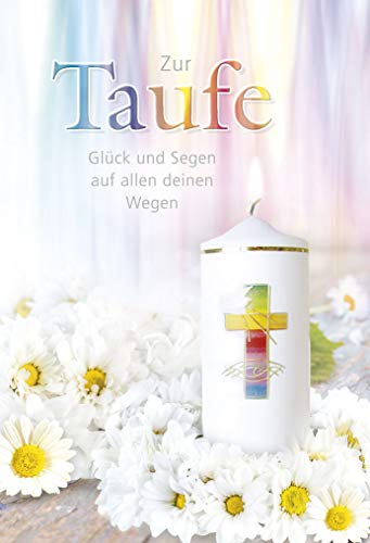 KE - Premium Taufkarte, Glückwunschkarte zur Taufe, DIN A6 Klappkarte inkl. Umschlag, Karte ohne Innentext, in Folie verpackt - Motiv: Kerze KE - Premium Taufkarte, Glückwunschkarte zur Taufe, DIN A6 Klappkarte inkl. Umschlag, Karte ohne Innentext, in Folie verpackt - Motiv: Kerze von KE