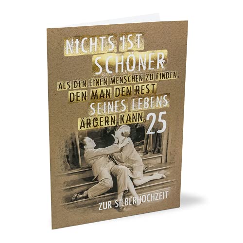 KE - XXL Silberhochzeitskarte - DIN A 4 Maxi-Karte - Silberhochzeit - Karte zur Silberhochzeit - Hochzeitstag 25 Jahre - Karte ohne Innentext KE - XXL Silberhochzeitskarte - DIN A 4 Maxi-Karte - Silberhochzeit - Karte zur Silberhochzeit - Hochzeitstag 25 Jahre - Karte ohne Innentext von KE