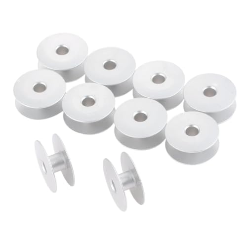 KE88FENG 10 STÜCKE Aluminium L Spulen, 6–5 Spulen, Synchron-Nähmaschine, großer Haken, Dicke, Flache Autospule, 25 mm, 6–5/6–7/KHS20 – RYP KE88FENG 10 STÜCKE Aluminium L Spulen, 6–5 Spulen, Synchron-Nähmaschine, großer Haken, Dicke, Flache Autospule, 25 mm, 6–5/6–7/KHS20 – RYP von KE88FENG