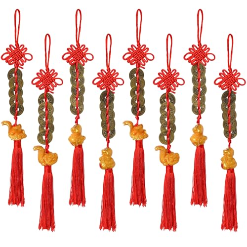 8 Stück Chinesisches Jahr des Schlange Glücksbringer Gold Hängend Chinesisches Feng Shui Dekor Neujahr Bonsai Anhänger Für Jahr Zuhause Auto Urlaub Dekor 8 Stück Chinesisches Jahr des Schlange Glücksbringer Gold Hängend Chinesisches Feng Shui Dekor Neujahr Bonsai Anhänger Für Jahr Zuhause Auto Urlaub Dekor von KEAGAN