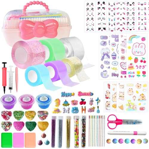 KEAGAN Nano Tape Bubbles Kit Nano Tape Kit Nano Doppelseitiges Klebeband zum Seifenblasen Machen DIY Nano Tape Bubble Bastelset für Kinder Nano Tape Bubble mit Pailletten Aufkleber Aufbewahrungsbox KEAGAN Nano Tape Bubbles Kit Nano Tape Kit Nano Doppelseitiges Klebeband zum Seifenblasen Machen DIY Nano Tape Bubble Bastelset für Kinder Nano Tape Bubble mit Pailletten Aufkleber Aufbewahrungsbox von KEAGAN