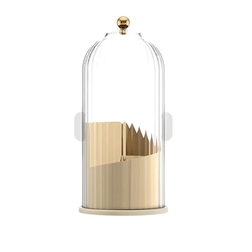 KEALBAUS 1 Stück Organizer für Make-up-Pinselhalter + Deckel, Organizer, transparent, um 360 Grad drehbar, für Waschtisch, Büro, Badezimmer B von KEALBAUS