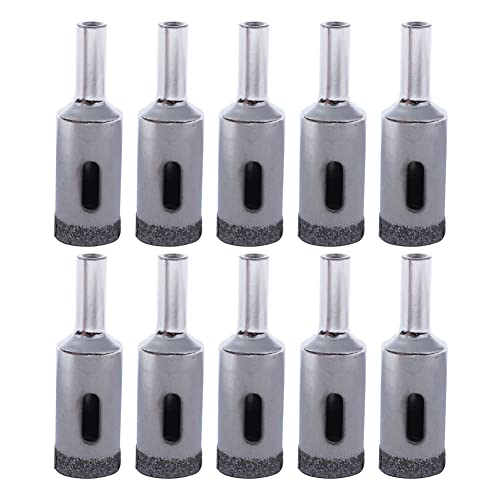 KEALBAUS 10 x Diamantbohrer, 16 mm Durchmesser, Fräser, Lochfräser, Bohrkrone für Keramik, Glas, Fliesen, Gres KEALBAUS 10 x Diamantbohrer, 16 mm Durchmesser, Fräser, Lochfräser, Bohrkrone für Keramik, Glas, Fliesen, Gres von KEALBAUS