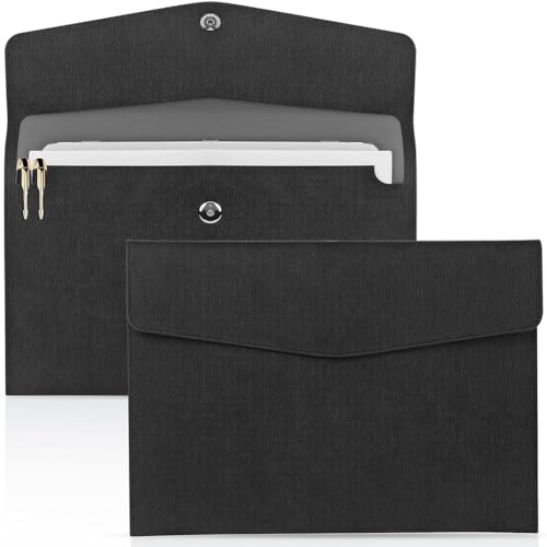 KEALBAUS 2 Stück Dokumentenmappe, wasserdicht, dünn, aus PU-Leder, A4, Briefumschlag, erweiterbar, Organizer für Dateien, Brieftasche, Aufbewahrungstasche, einfach zu verwenden KEALBAUS 2 Stück Dokumentenmappe, wasserdicht, dünn, aus PU-Leder, A4, Briefumschlag, erweiterbar, Organizer für Dateien, Brieftasche, Aufbewahrungstasche, einfach zu verwenden von KEALBAUS