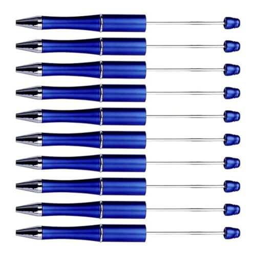KEALBAUS 20 Stück Perlenstifte zum Basteln, Kugelschreiber, Perlmutt, aus Kunststoff, drehbar, für Dekorationsbedarf von Stiften, Basteln, Büroschule, 14 cm (Blau) von KEALBAUS