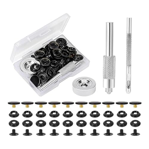 KEALBAUS 43 robuste Druckknöpfe mit 3 Druckknöpfen für Kleidung, Jacken, Bastelbedarf KEALBAUS 43 robuste Druckknöpfe mit 3 Druckknöpfen für Kleidung, Jacken, Bastelbedarf von KEALBAUS