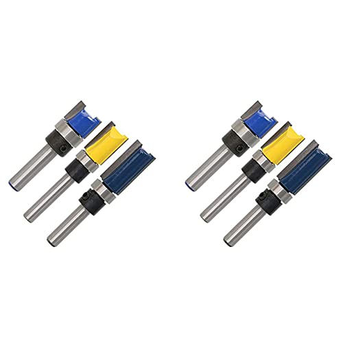 KEALBAUS 6 Stück Serie 1/4 Zoll Bündigschaft Trim Router Bits Modell Router Bit Set Holzbearbeitung Oberlager Fräswerkzeuge KEALBAUS 6 Stück Serie 1/4 Zoll Bündigschaft Trim Router Bits Modell Router Bit Set Holzbearbeitung Oberlager Fräswerkzeuge von KEALBAUS