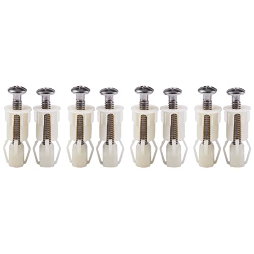 KEALBAUS 8 Stück DIY Schrauben für Toilettensitze aus Kunststoff, Befestigung für Toilettensitze, Scharniere, Reparaturwerkzeuge, Typ und Größe: 4, 38 mm x 5 mm KEALBAUS 8 Stück DIY Schrauben für Toilettensitze aus Kunststoff, Befestigung für Toilettensitze, Scharniere, Reparaturwerkzeuge, Typ und Größe: 4, 38 mm x 5 mm von KEALBAUS