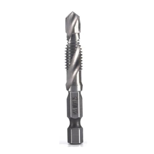KEALBAUS M8 x 1,25 mm Stahl 4341 Titan-beschichtet, Bohrer und Gewindebohrer, integrierte Maschine zum Öffnen und Anfasen KEALBAUS M8 x 1,25 mm Stahl 4341 Titan-beschichtet, Bohrer und Gewindebohrer, integrierte Maschine zum Öffnen und Anfasen von KEALBAUS
