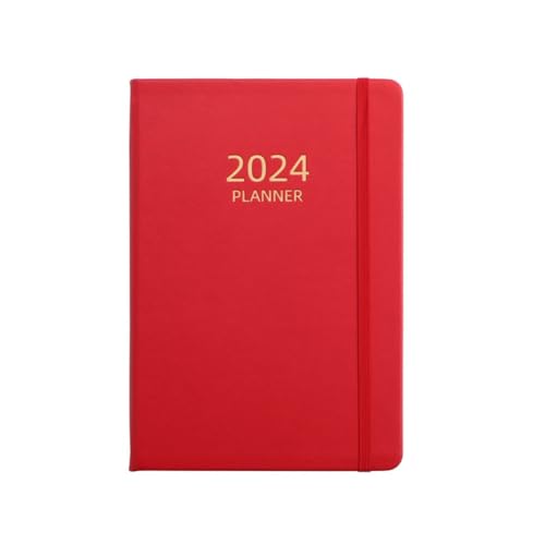 KEALBAUS Notizbuch, A5, englisch, 1 Stück, 2024, Tagebuch, Planer, Gummiband, Notizbuch, Rot KEALBAUS Notizbuch, A5, englisch, 1 Stück, 2024, Tagebuch, Planer, Gummiband, Notizbuch, Rot von KEALBAUS