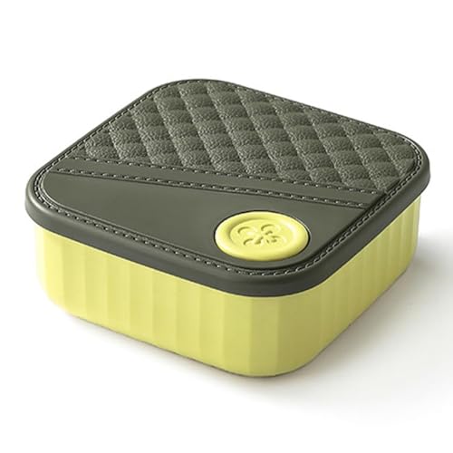 KEALBAUS Tragbarer Nähkasten, Nähzubehör-Set, mit Fäden, Nadeln, Schere, Lineal, Aprikosengelb von KEALBAUS